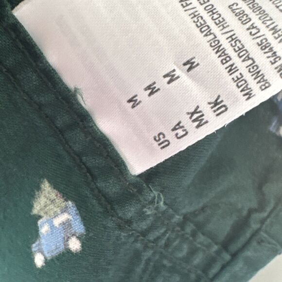 American Eagle Mens Shirt Sz M Green Long Sleeve Holiday Trucks W/Christmas Tree - Picture 6 of 10